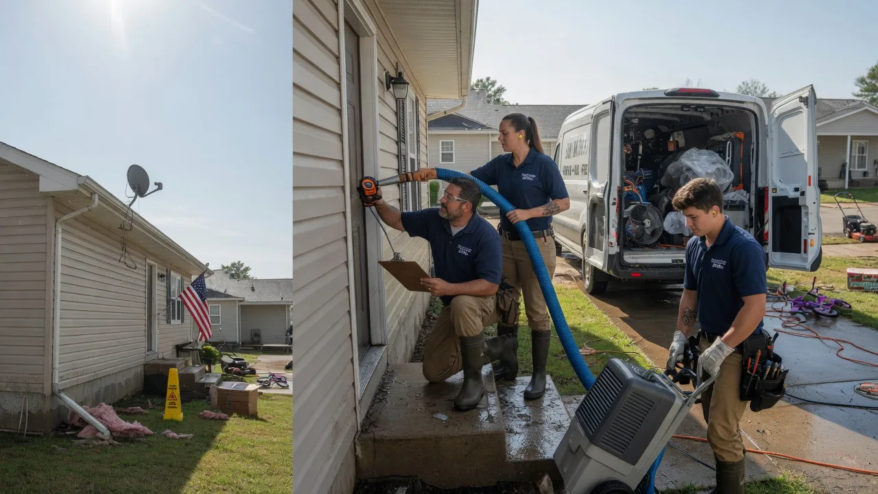 Ceiling Water Damage Restoration in Caroline, WI near me
